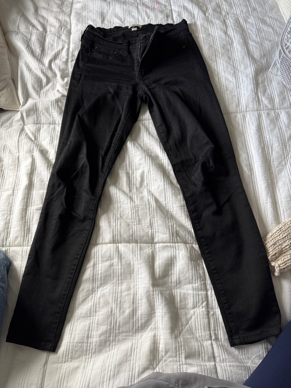 J. Crew Black High-Rise Skinny Jeans